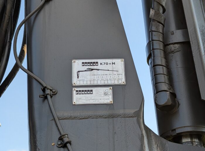 PONSSE ELK 8W 2013r. żuraw tabliczka PONSSE ELK 8W 2013r. żuraw tabliczka