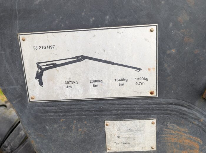 Harvester John Deere 1270D 2007r. tabliczka Harvester John Deere 1270D 2007r. tabliczk