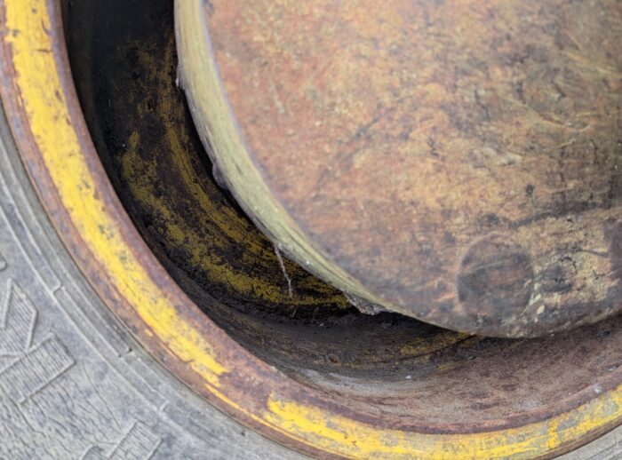 Harvester John Deere 1270D 2007r. felga wewnątrz Harvester John Deere 1270D 2007r. felga wewnątrz