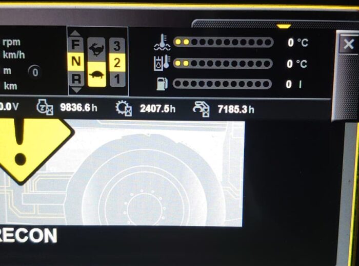 Harvester PONSSE Ergo 2017, Laufleistung Harwester PONSSE Ergo 2017 r. przebieg